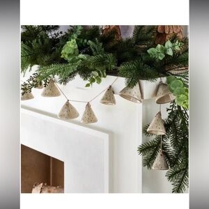 New Threshold Studio McGee Neutral Ceramic Bell Garland